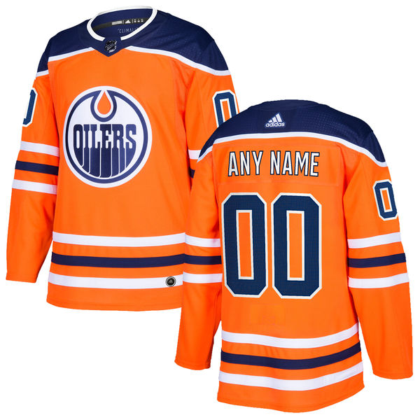 Customized Women Edmonton Oilers adidas Orange NHL Jersey